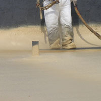 seamless, protective Portland foam roofing